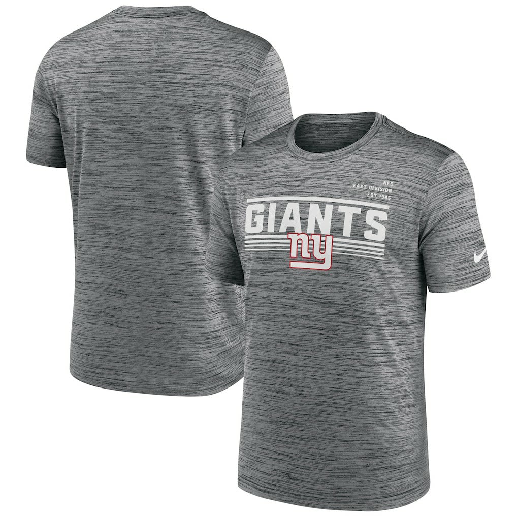 New York Giants Yardline Velocity Performance T-Shirt | NFL Sale