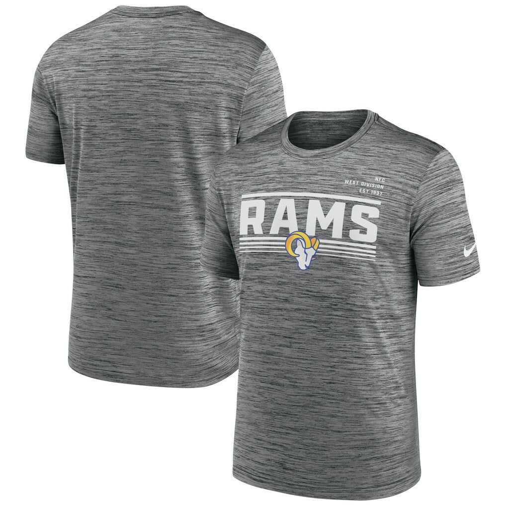 Los Angeles Rams Yardline Velocity Performance T-Shirt | NFL Sale