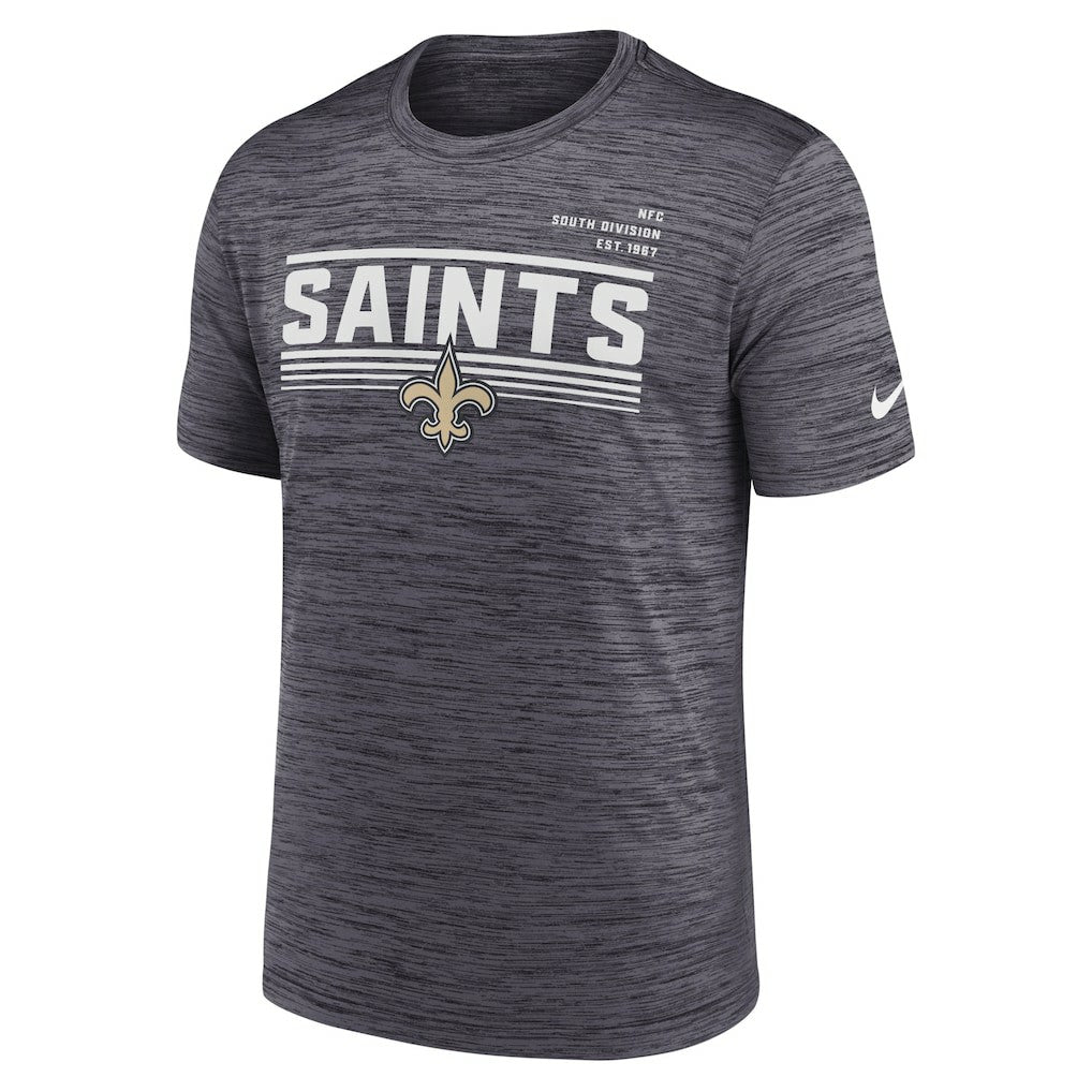 New Orleans Saints Yardline Velocity Performance T-Shirt | NFL Outlet