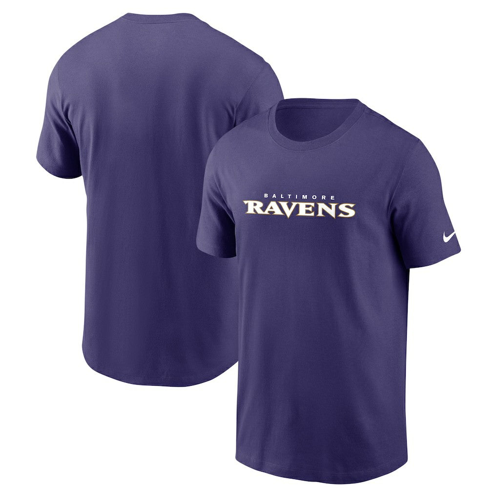 Baltimore Ravens Team Wordmark Essential T-Shirt | NFL Hot