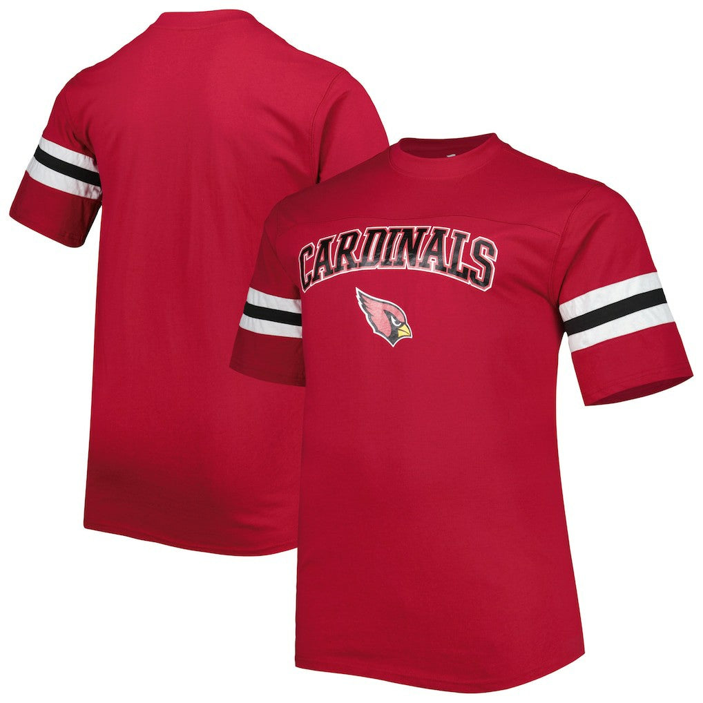 Arizona Cardinals Big & Tall Arm Stripe T-Shirt | NFL Discount