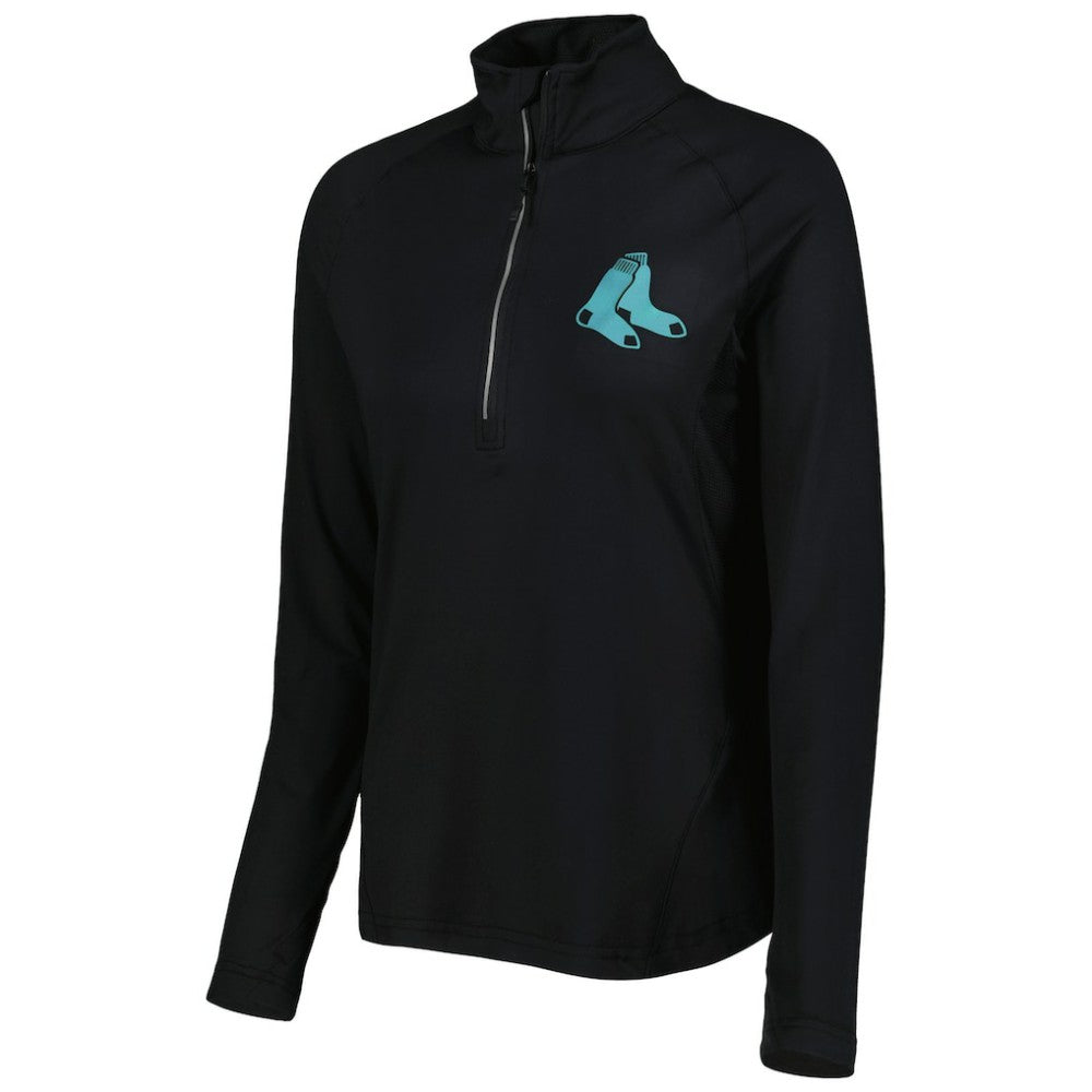 Boston Red Sox Levelwear Women's Energy Quarter-Zip Jacket - MLB Jackets