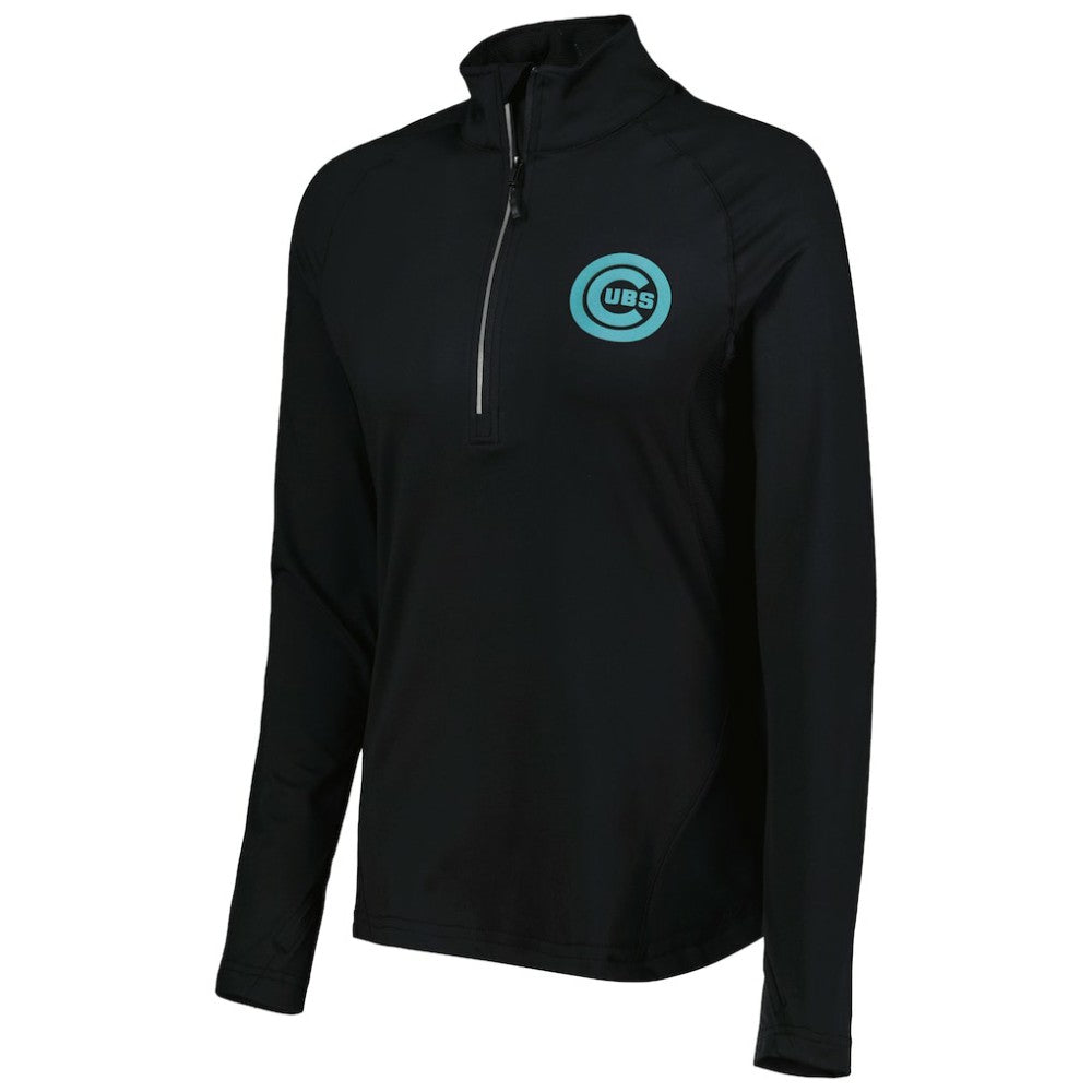 Chicago Cubs Levelwear Women's Energy Quarter-Zip Jacket - MLB Jackets