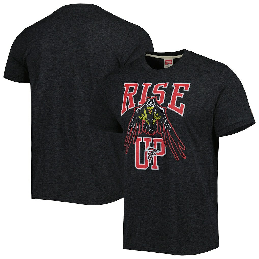 Atlanta Falcons Homage Rise Up Hyper Local Tri-Blend T-Shirt | NFL Hot