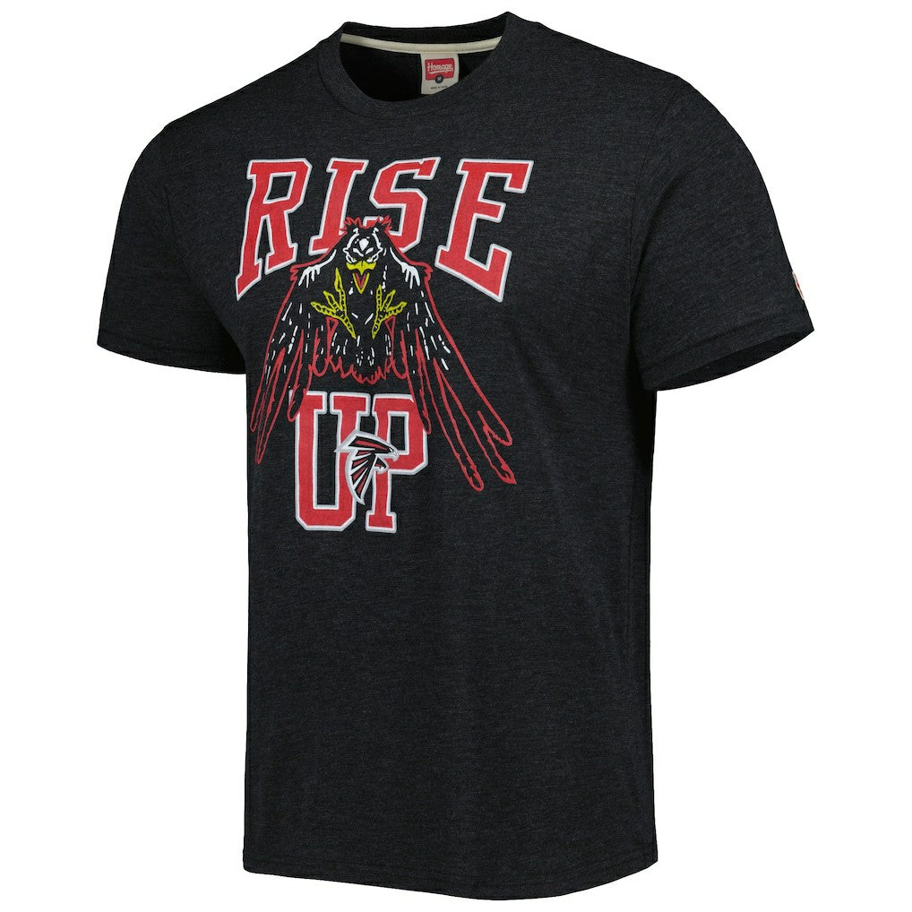 Atlanta Falcons Homage Rise Up Hyper Local Tri-Blend T-Shirt | NFL Hot