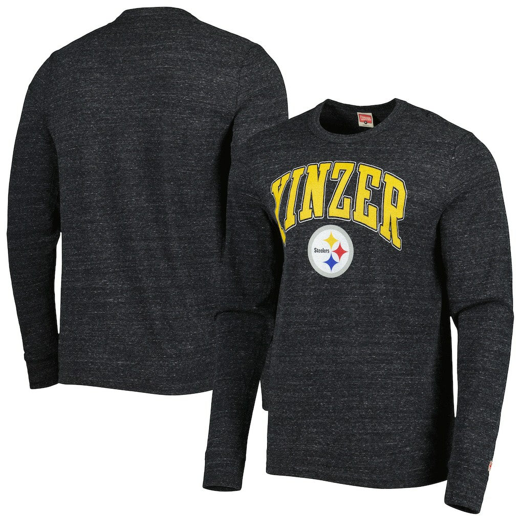 Pittsburgh Steelers Homage Hyper Local Tri-Blend Long Sleeve T-Shirt | NFL New