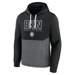 Black Brooklyn Nets Successful Tri-Blend Pullover Hoodie | NBA