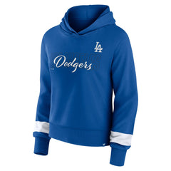 Los Angeles Dodgers Fanatics Women's Over Under Pullover Hoodie - MLB Hoodies