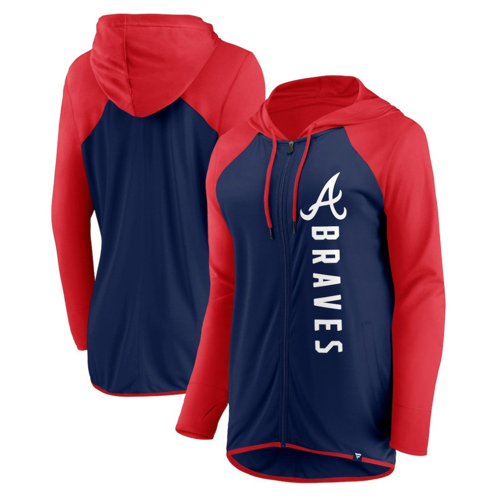 Atlanta Braves Fanatics Women's Forever Fan Full-Zip Hoodie Jacket - MLB Jackets