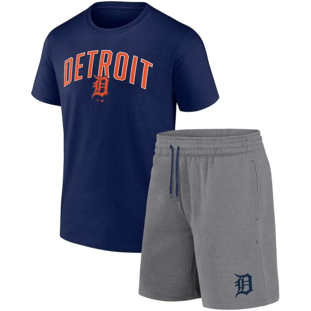 Detroit Tigers Fanatics Arch T-Shirt & Shorts Combo Set - MLB Shorts