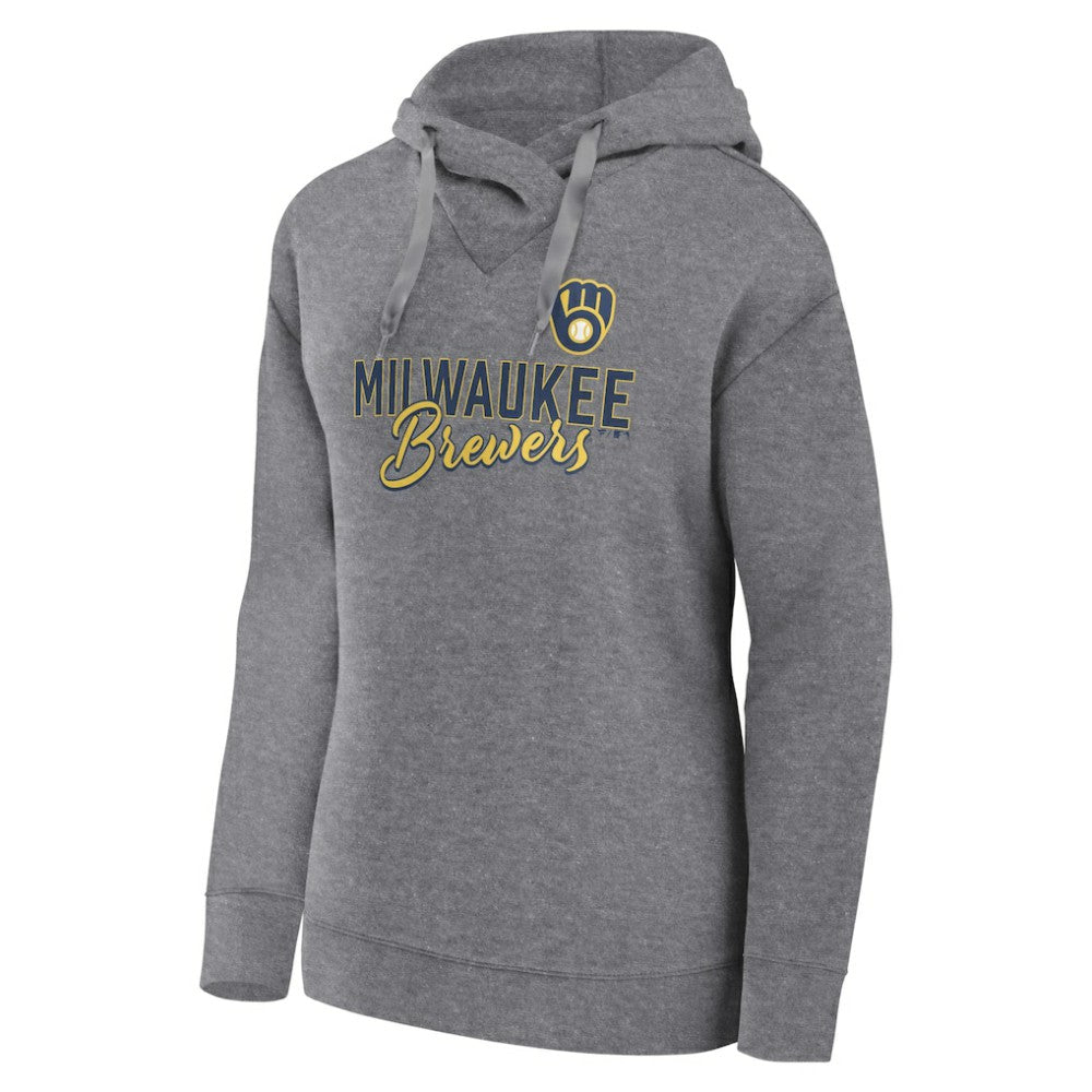 Milwaukee Brewers Fanatics Women's Script Favorite Lightweight Pullover Hoodie - MLB Hoodies