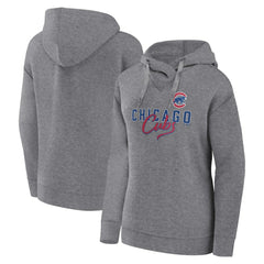 Chicago Cubs Fanatics Women's Script Favorite Lightweight Pullover Hoodie - MLB Hoodies