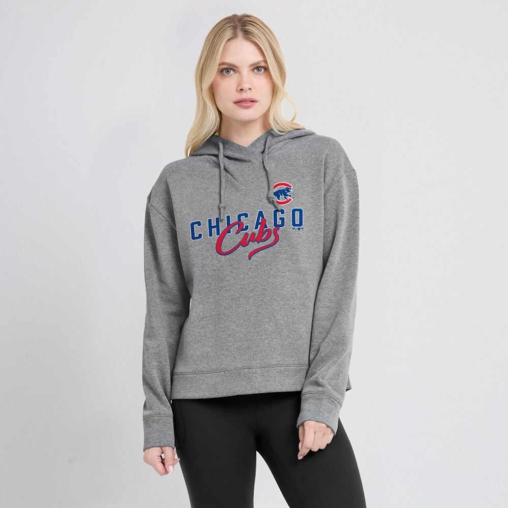 Chicago Cubs Fanatics Women's Script Favorite Lightweight Pullover Hoodie - MLB Hoodies
