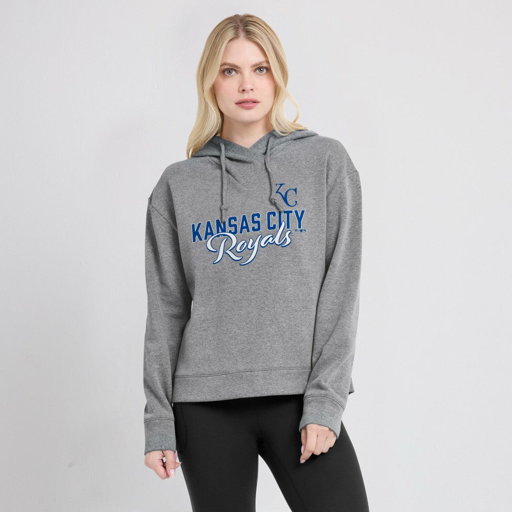 Kansas City Royals Fanatics Women's Script Favorite Lightweight Pullover Hoodie - MLB Hoodies
