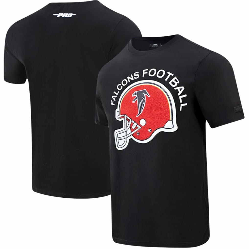 Atlanta Falcons Pro Standard Red Helmet Wordmark T-Shirt | NFL Discount