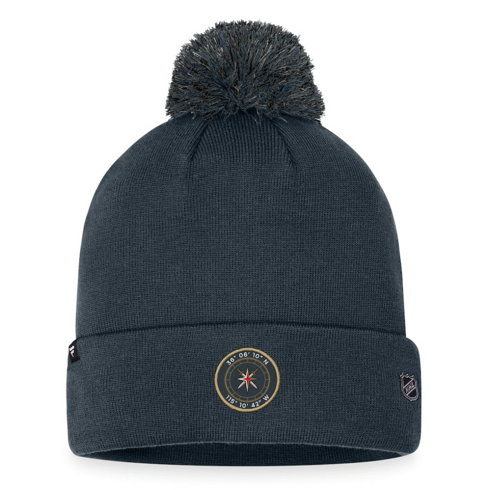 Vegas Golden Knights Fanatics 2023 NHL Draft Cuffed Knit Hat with Pom -  NHL Hats