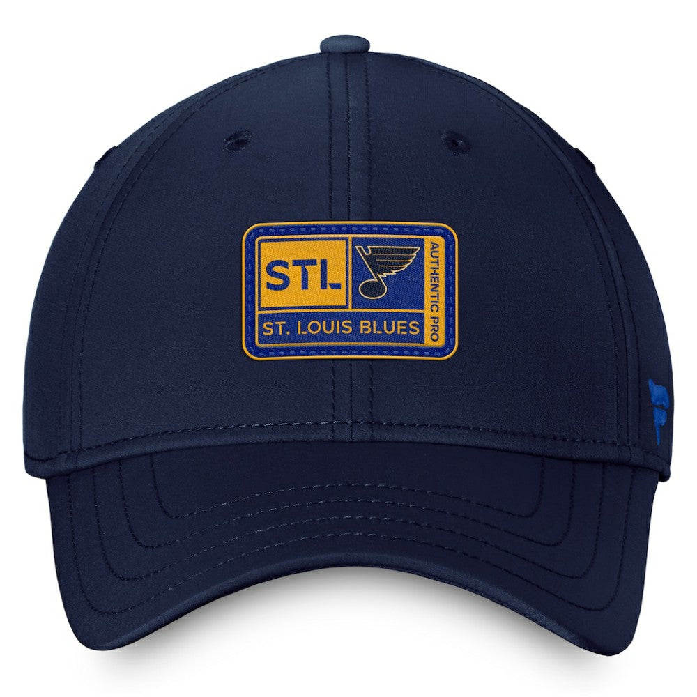 St. Louis Blues Fanatics Authentic Pro Training Camp Flex Hat – Navy -  NHL Hats