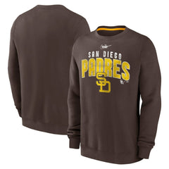San Diego Padres Nike Cooperstown Collection Team Shout Out Pullover Sweatshirt - MLB Pullover