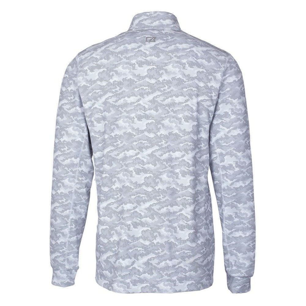 Philadelphia Phillies Cutter & Buck Big & Tall Traverse Camo Print Stretch Quarter-Zip Pullover Top - MLB Pullover