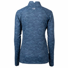 Cleveland Guardians Cutter & Buck Women's Traverse Camo Print Stretch Quarter-Zip Pullover Top - MLB Pullover
