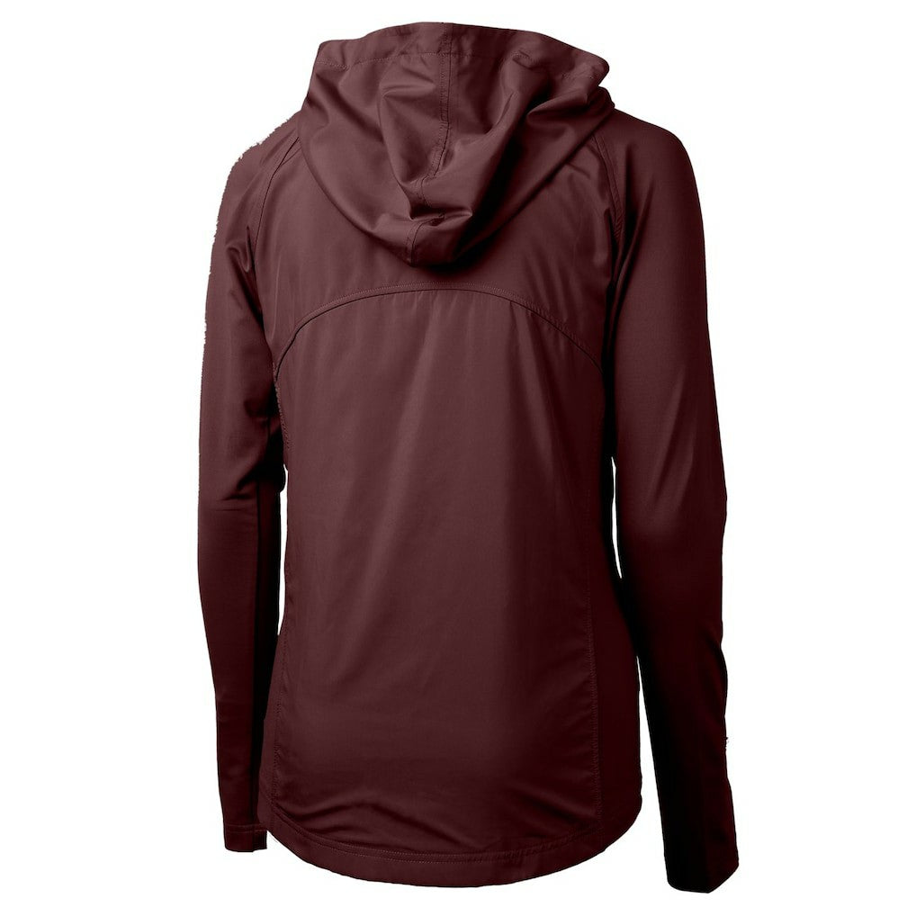 Washington Commanders Cutter & Buck Women's Adapt Eco Knit Hybrid Recycled Full-Zip Hoodie | NFL New