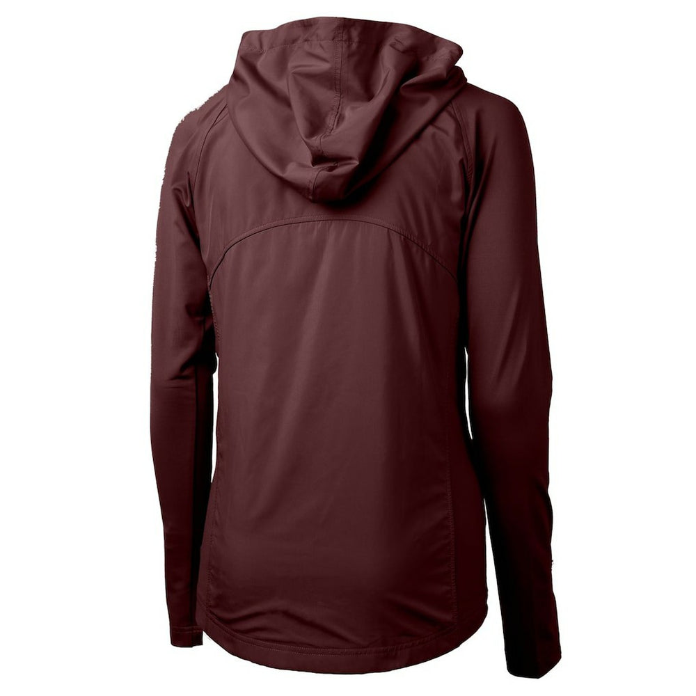 Washington Commanders Cutter & Buck Women's Adapt Eco Knit Hybrid Recycled Full-Zip Hoodie | NFL New