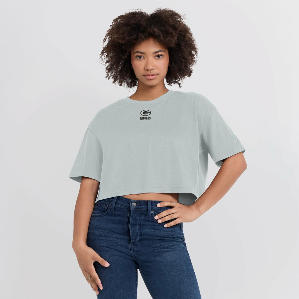 Green Bay Packers Women's Elements Super Soft Boxy Cropped T-Shirt | NFL Online