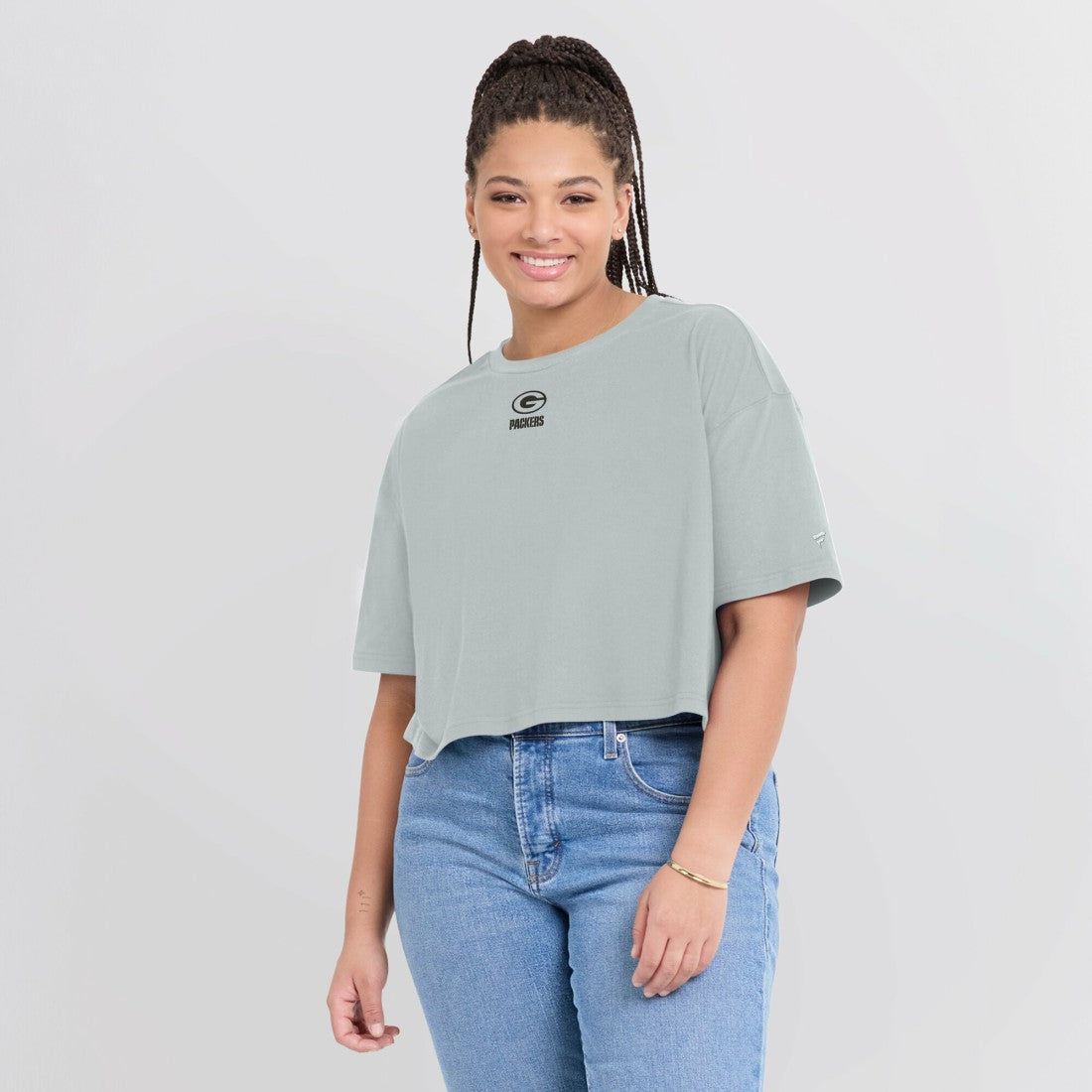 Green Bay Packers Women's Elements Super Soft Boxy Cropped T-Shirt | NFL Online