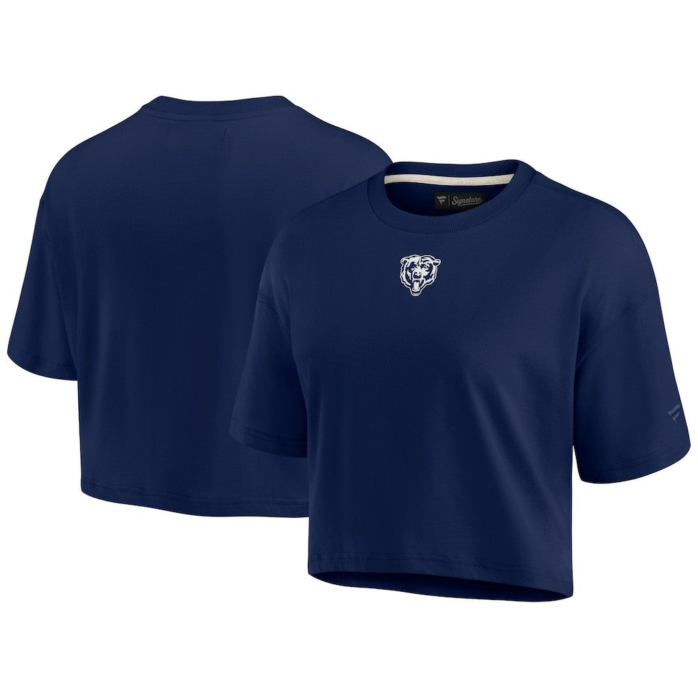 Chicago Bears Women's Elements Super Soft Boxy Cropped T-Shirt | NFL On sale