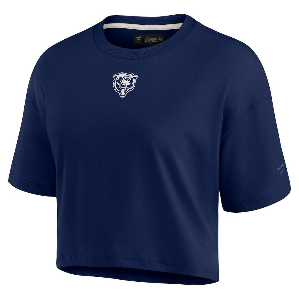 Chicago Bears Women's Elements Super Soft Boxy Cropped T-Shirt | NFL On sale