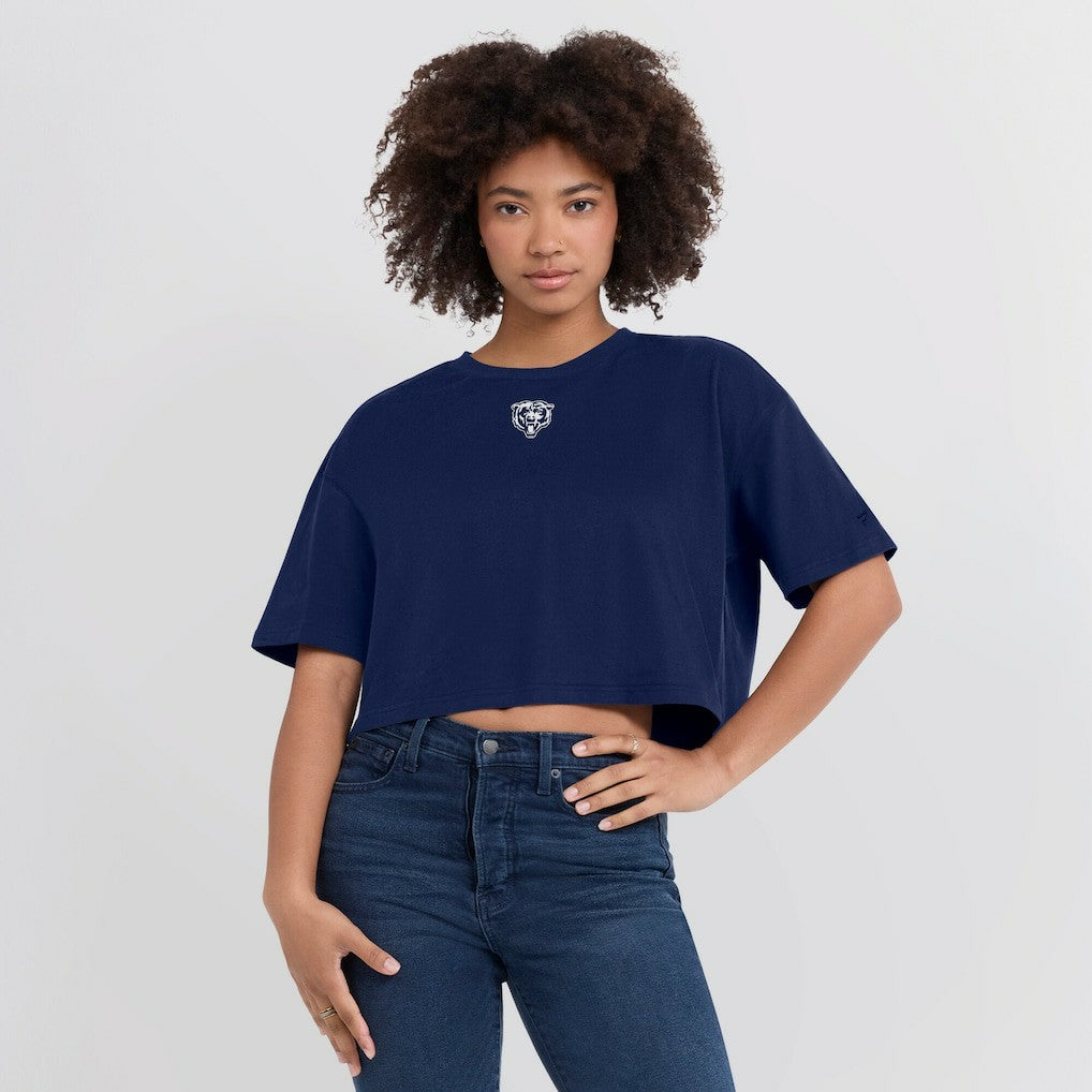 Chicago Bears Women's Elements Super Soft Boxy Cropped T-Shirt | NFL On sale