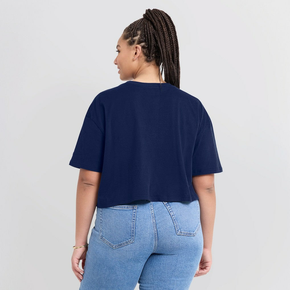 Chicago Bears Women's Elements Super Soft Boxy Cropped T-Shirt | NFL On sale