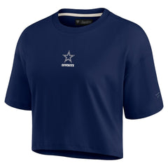 Dallas Cowboys Women's Elements Super Soft Boxy Cropped T-Shirt | NFL Hot