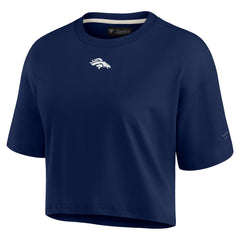 Denver Broncos Women's Elements Super Soft Boxy Cropped T-Shirt | NFL On sale