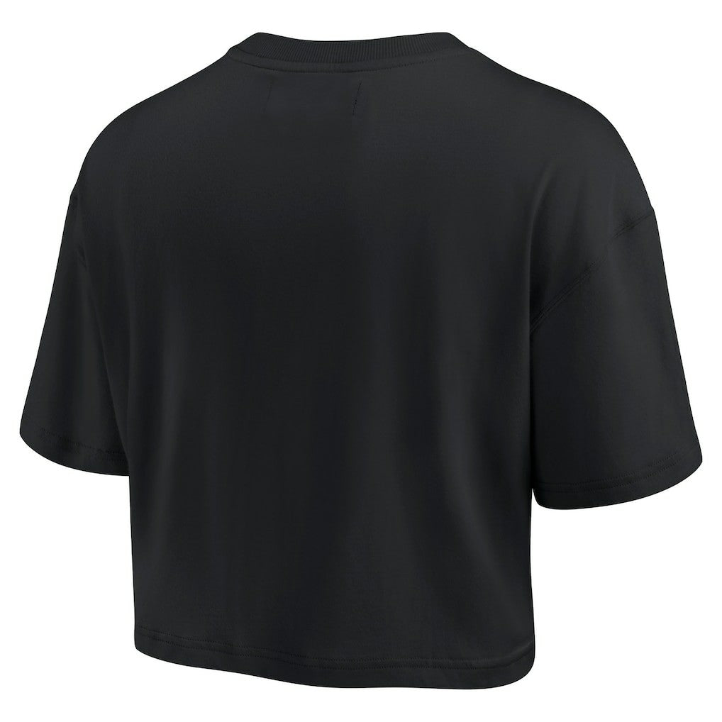 Pittsburgh Steelers Women's Elements Super Soft Boxy Cropped T-Shirt | NFL Hot