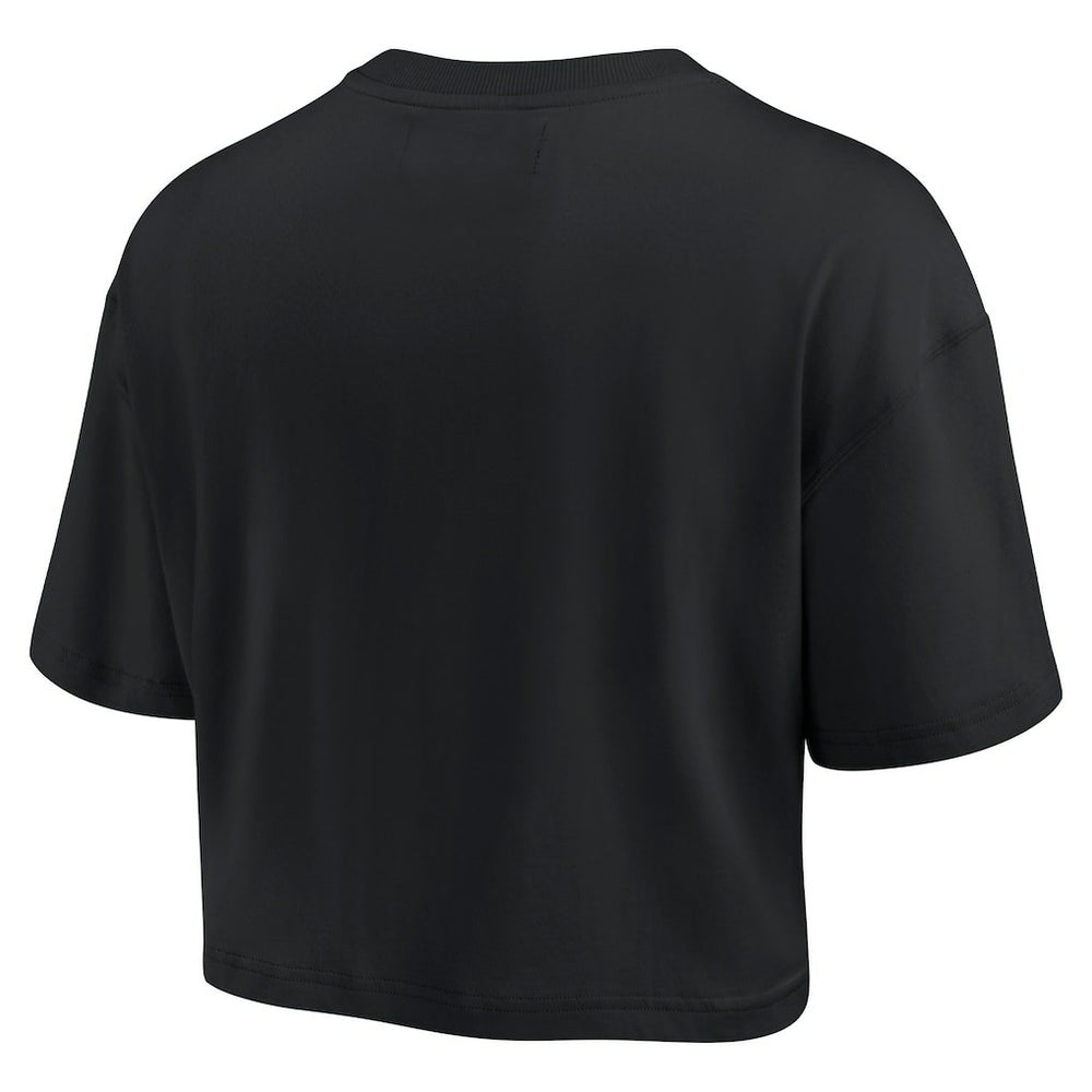 New Orleans Saints Women's Elements Super Soft Boxy Cropped T-Shirt | NFL Hot