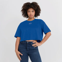Buffalo Bills Women's Elements Super Soft Boxy Cropped T-Shirt | NFL Hot