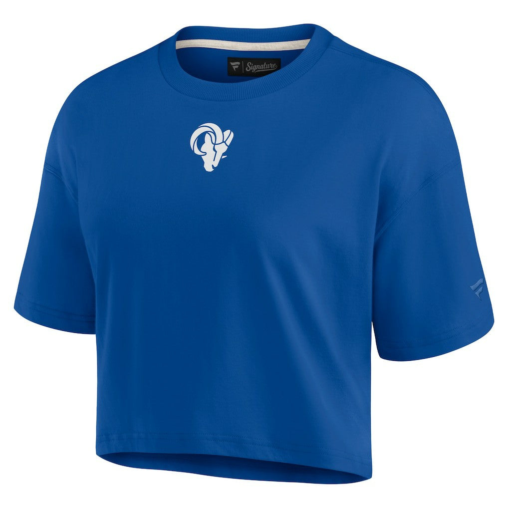 Los Angeles Rams Women's Elements Super Soft Boxy Cropped T-Shirt | NFL New