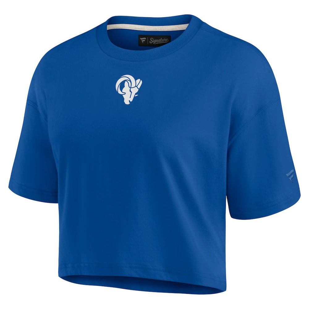 Los Angeles Rams Women's Elements Super Soft Boxy Cropped T-Shirt | NFL New