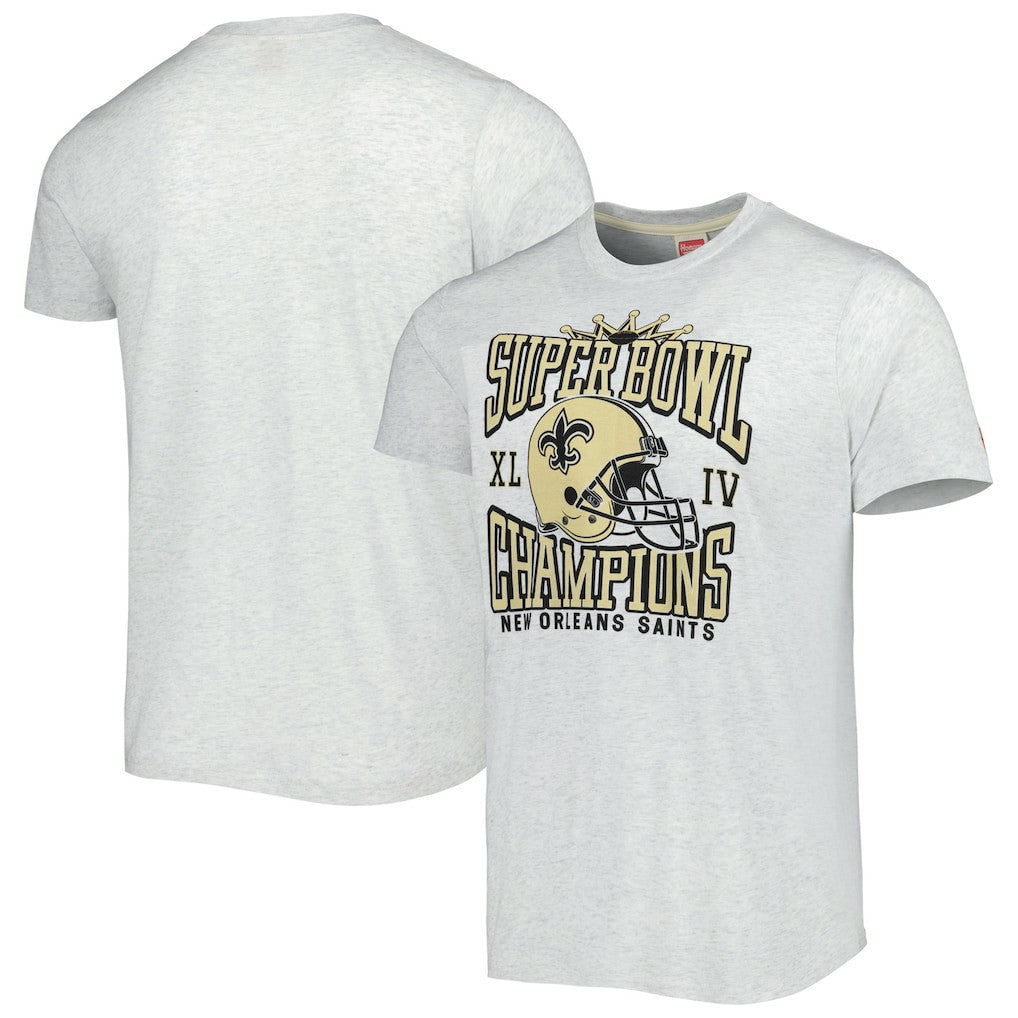 New Orleans Saints Homage Champs Hyper Local Tri-Blend T-Shirt | NFL Outlet