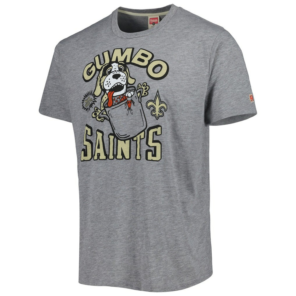New Orleans Saints Homage Gumbo Hyper Local Tri-Blend T-Shirt | NFL Discount