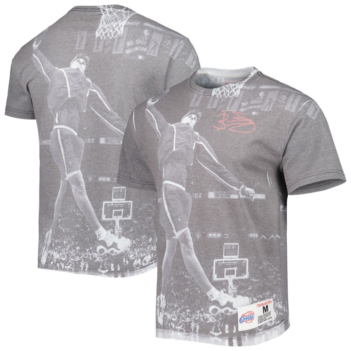 Heather Gray Brent Barry LA Clippers Above The Rim T-Shirt | NBA
