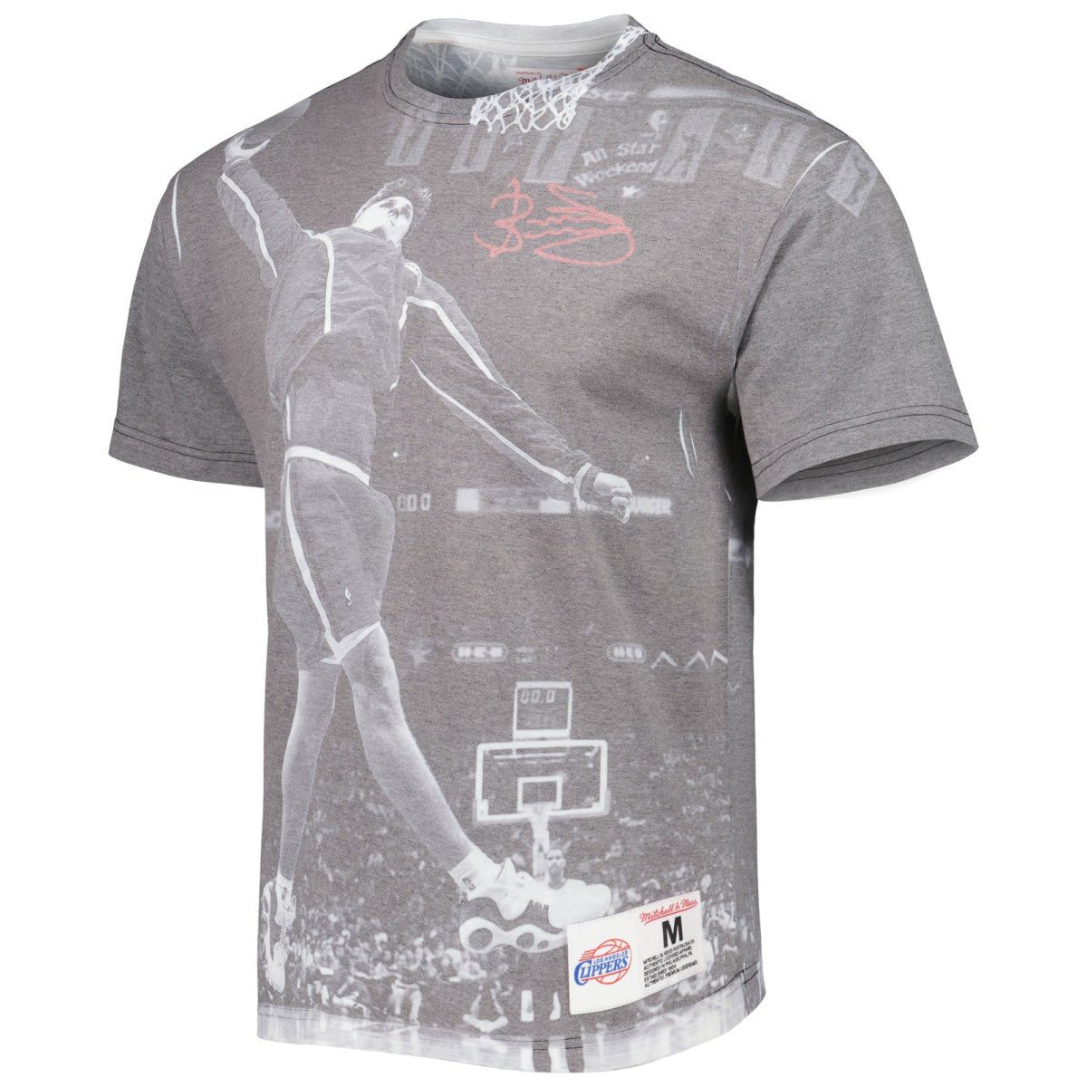 Heather Gray Brent Barry LA Clippers Above The Rim T-Shirt | NBA