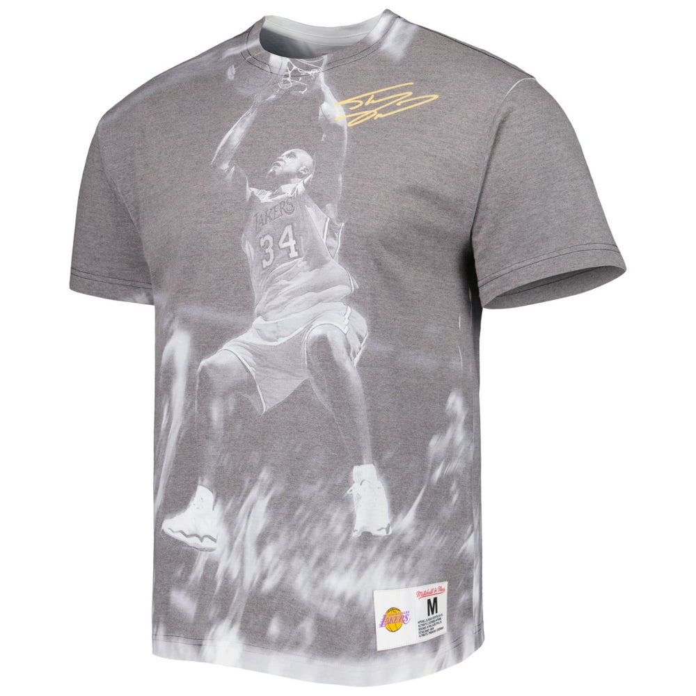 Heather Gray Shaquille O'Neal Los Angeles Lakers Above The Rim T-Shirt | NBA