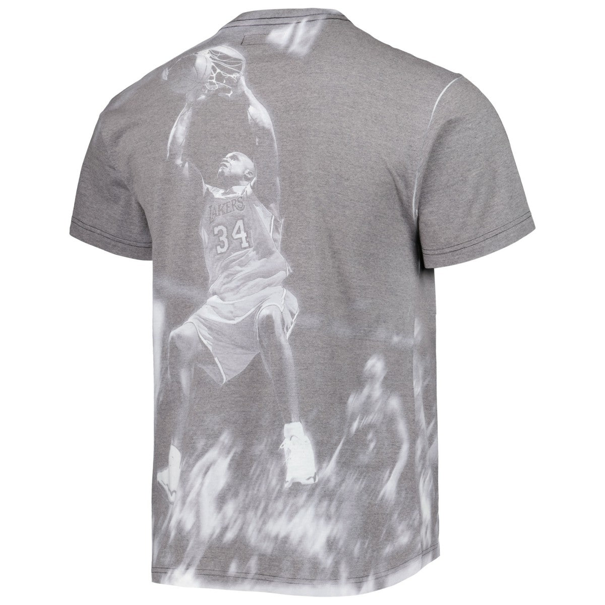 Heather Gray Shaquille O'Neal Los Angeles Lakers Above The Rim T-Shirt | NBA