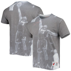 Heather Gray Dwyane Wade Miami Heat Above The Rim T-Shirt | NBA
