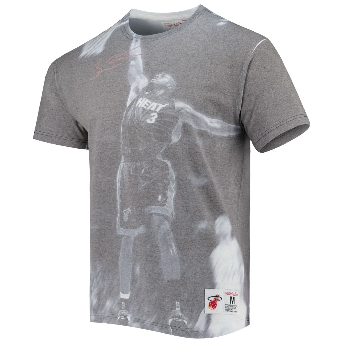 Heather Gray Dwyane Wade Miami Heat Above The Rim T-Shirt | NBA