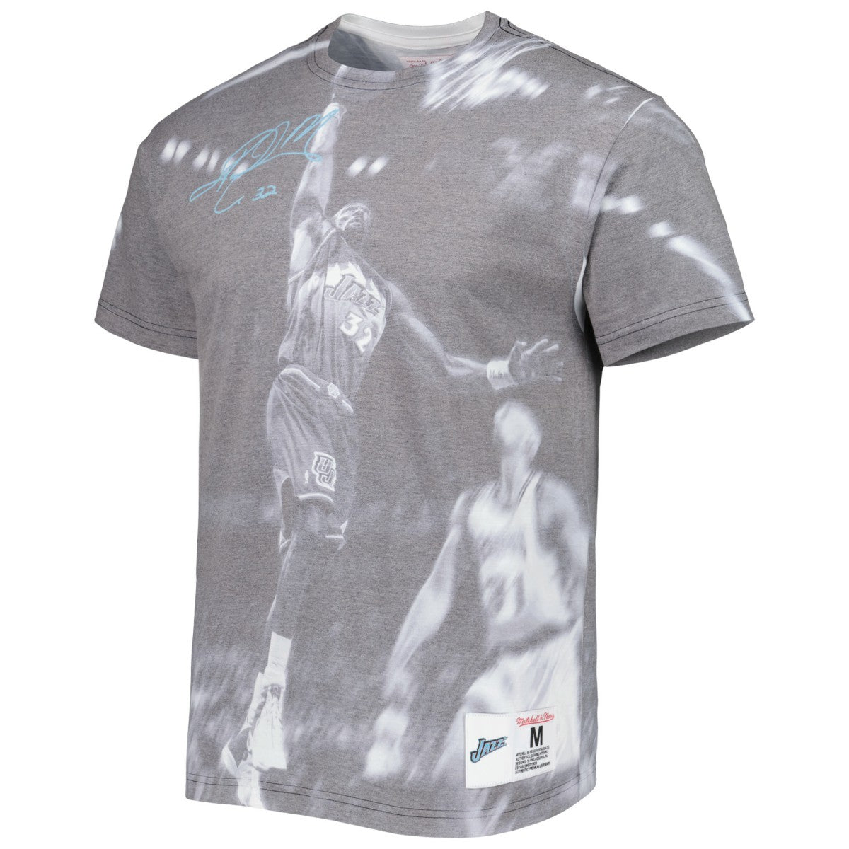 Heather Gray Karl Malone Utah Jazz Above The Rim T-Shirt | NBA