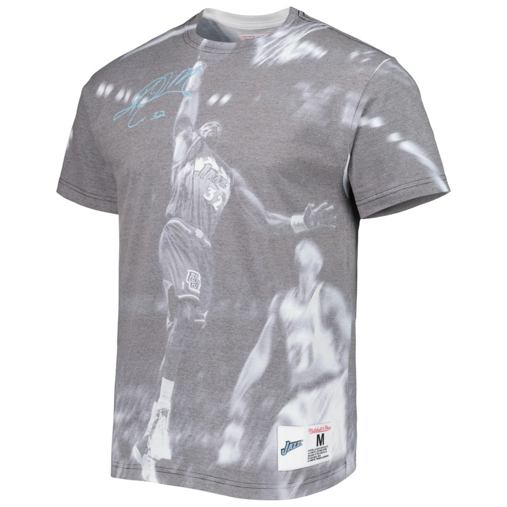 Heather Gray Karl Malone Utah Jazz Above The Rim T-Shirt | NBA