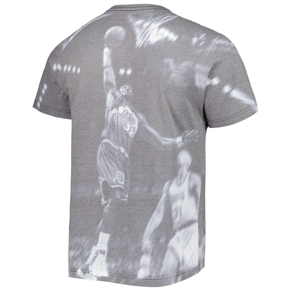 Heather Gray Karl Malone Utah Jazz Above The Rim T-Shirt | NBA